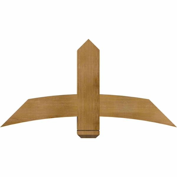 Ekena Millwork Bellingham Rough Sawn Timber Gable Bracket, Western Red Cedar, 48"W x 24"H x 6"D x 6"F, 12/12 Pitch GBW048X24X0606BEL00RWR - main